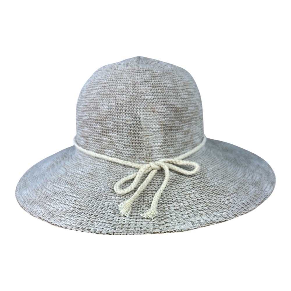Banana Boat Tan Sun Hat Braided Rope Wide Brim Beach Boonie Polyester OS